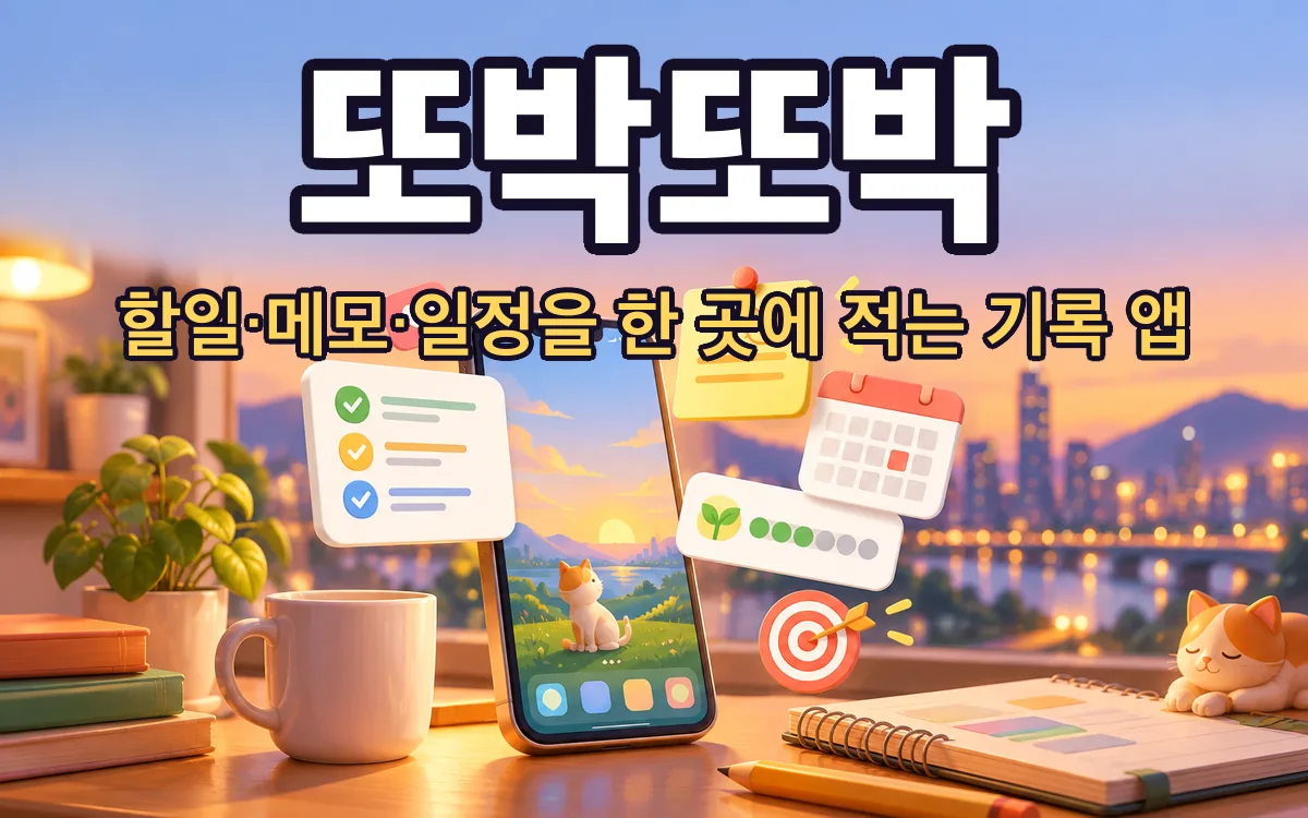 또박또박 화면