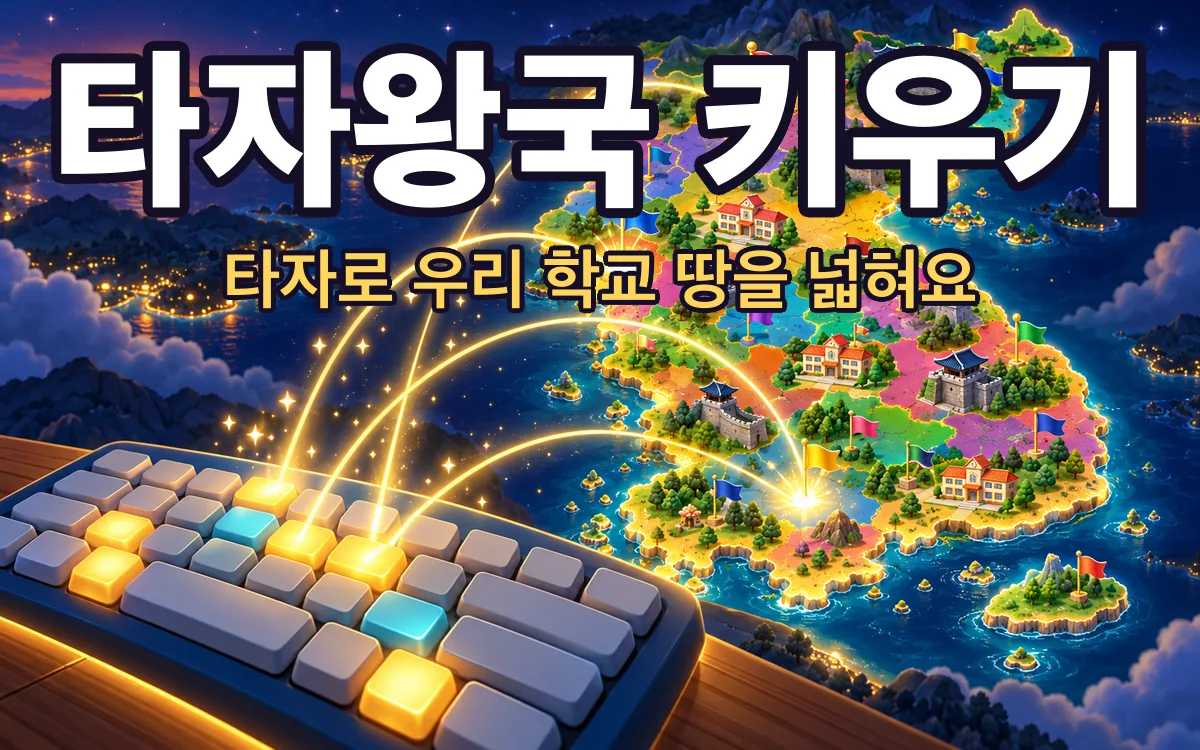 타자왕국 키우기 화면