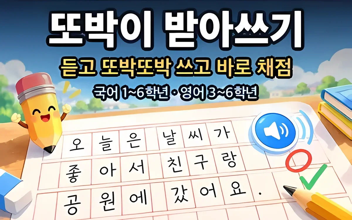 또박이 화면